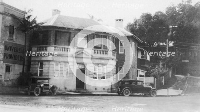 Bank of Australasia, 1 Queen Street, Murwillimbah, New South Wales, 1926. Creator: Jack Bain.
