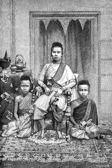 The Queen Mother of the Cambojan (Khmer), Cambodia, 1895. Artist: Unknown
