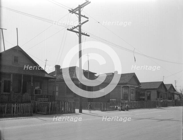 [Untitled, possibly related to: Housing, Los Angeles], 1936. Creator: Dorothea Lange.