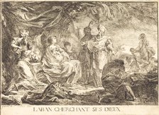 Laban cherchant ses dieux, 1753. Creator: Gabriel de Saint-Aubin.