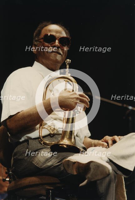 Clark Terry, North Sea Jazz Festival, Netherlands, 1992. Creator: Brian Foskett.