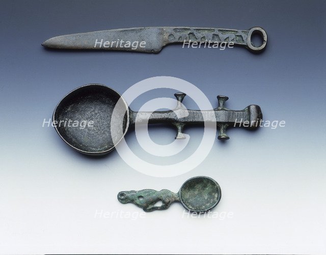 Three Ordos bronzes, Eastern Zhou dynasty, China, 7th-5th century BC. Artist: Unknown