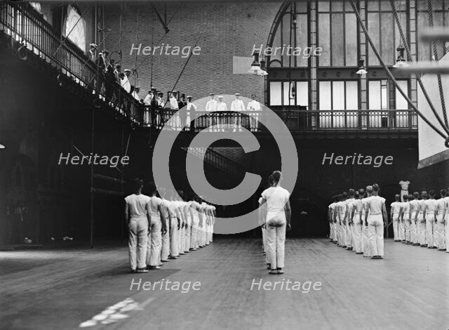 Marshal-Admiral...Togo Heihachiro and Captain John H. Gibbons, U.S.Navy, Annapolis, Maryland, 1911.  Creator: Harris & Ewing.
