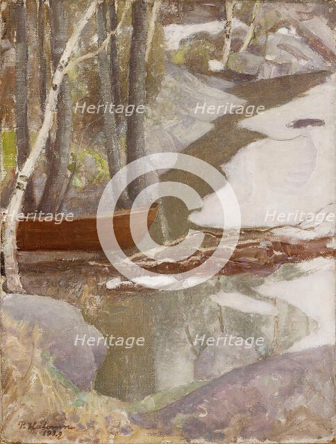 Spring Landscape , 1929. Creator: Halonen, Pekka (1865-1933).