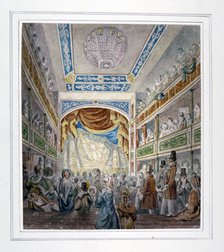 Interior view of the Royal Standard Theatre, Shoreditch High Street, London, c1840. Artist: Anon