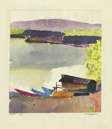 Small harbour (Kleiner Hafen), 1914. Artist: Klee, Paul (1879-1940)