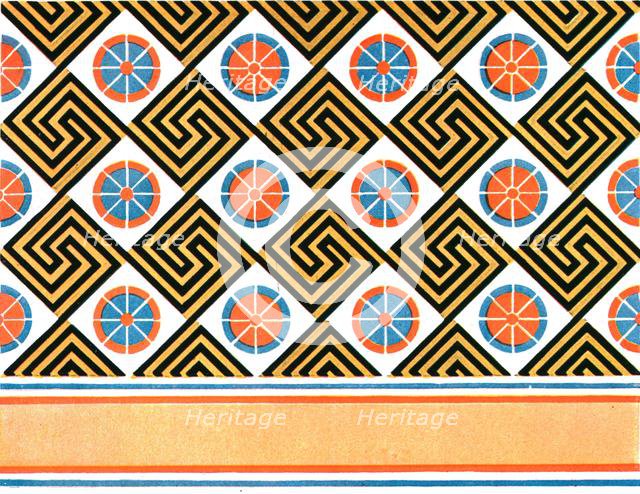 Painted ceiling in the Tomb of Enene at Thebes, Egypt, (1928). Creator: Unknown.