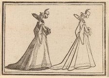 Lady in a Large Coat, 1621. Creator: Edouard Eckman.