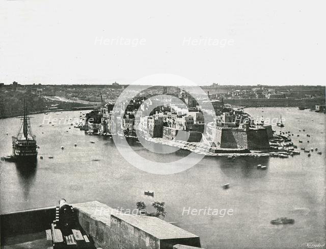 View of the harbour, Valletta, Malta, 1895.  Creator: Unknown.