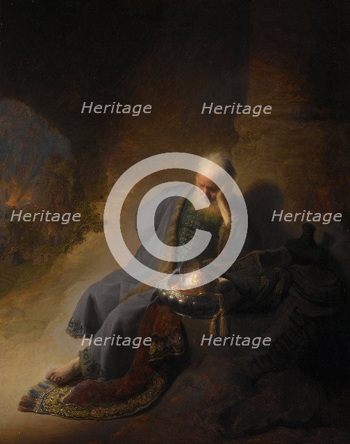 Jeremiah lamenting the Destruction of Jerusalem, 1630. Artist: Rembrandt van Rhijn (1606-1669)
