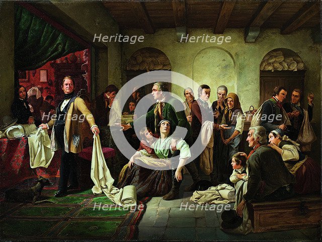 The Silesian Weavers, 1844. Artist: Huebner, Carl Wilhelm (1814-1879)