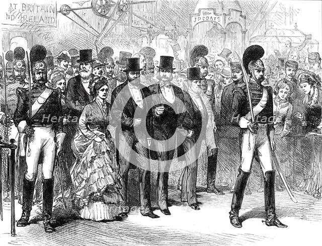 Opening of the American Centennial Exhibition: Official Procession...1876. Creator: Melton Prior.