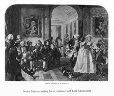 'Doctor Johnson waiting for an audience with Lord Chesterfield', 19th century. Artist: Unknown