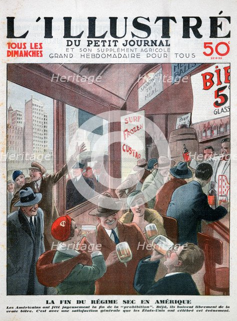 The end of prohibition in America. Artist: Unknown