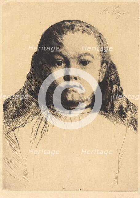 Little Marie (La petite Marie). Creator: Alphonse Legros.