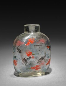 Snuff Bottle with Stopper, 1736-1795. Creator: Unknown.