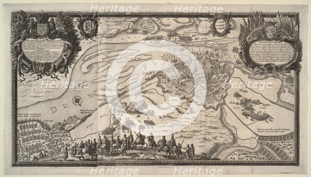 The Siege of Riga by the Russian Army under Tsar Alexei Mikhailovich in 1656, 1656. Artist: Pérelle, Adam (1638-1695)
