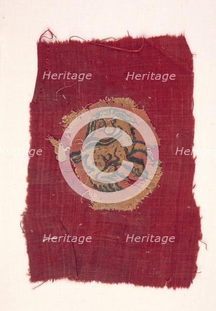 Fragment of an Oval Segmentum, 600s - 700s. Creator: Unknown.