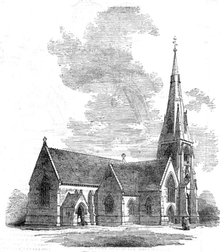 New Church of St. John the Evangelist, at Lowestoft, 1854. Creator: Unknown.