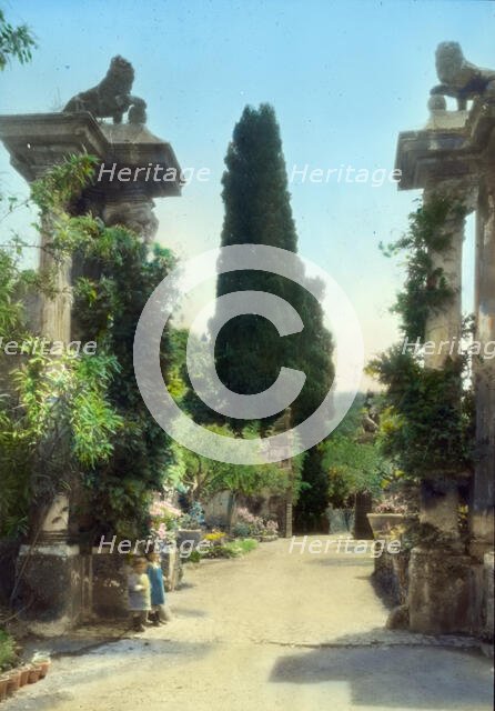 Villa Falconieri, Frascati, Lazio, Italy, 1925. Creator: Frances Benjamin Johnston.