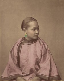 Fille de Shanghai, 1870s. Creator: Baron Raimund von Stillfried.