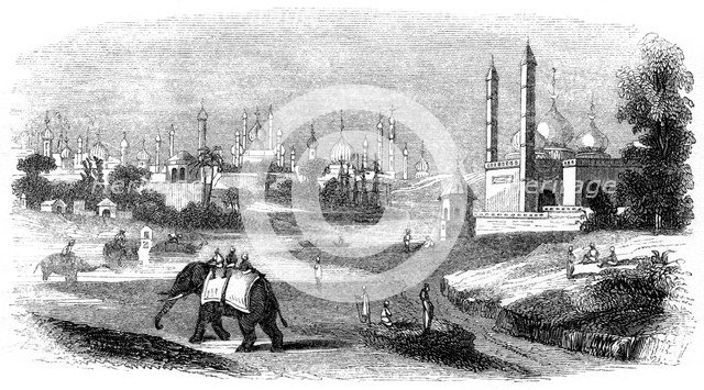City of Lucknow, India, 1847. Artist: Robinson