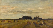 Farm at Kerity, Brittany. Artist: Daubigny, Charles-François (1817-1878)