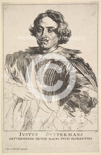 Portrait of Justus Suttermans, 17th century. Creator: Anthony van Dyck.