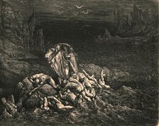 'Now seest thou, son! The souls of those, whom anger overcame', c1890.  Creator: Gustave Doré.