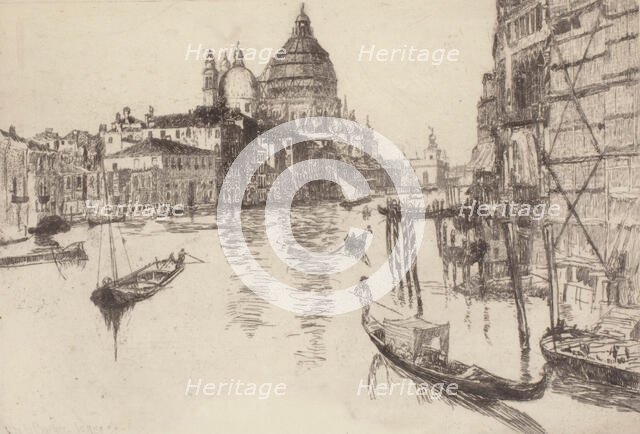 Entrance to the Grand Canal, Venice, 1880. Creator: Otto Henry Bacher.