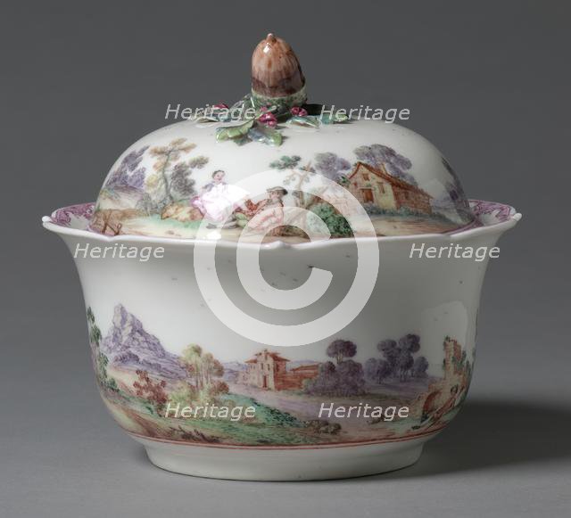 Covered Sugar Bowl (Sucrier couvert), 1745- 1748. Creator: Sèvres Porcelain Manufactory (French, est. 1740); Vincennes Factory (French).