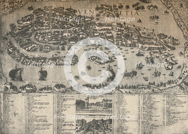 'Plan of Venice, c. 1590', (1925). Creator: Unknown.