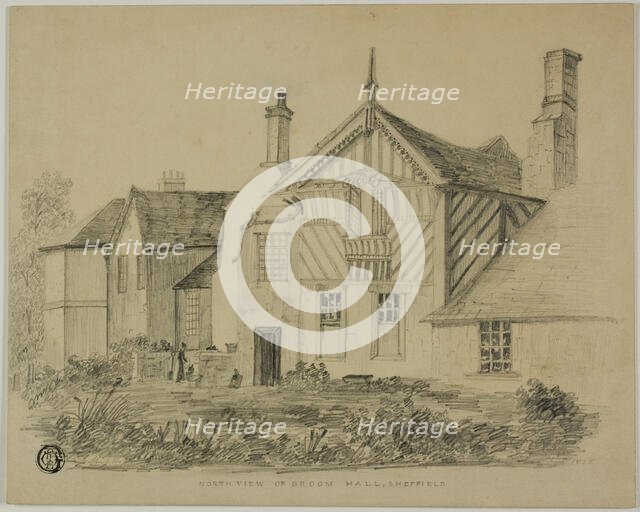 North View of Broom Hall, Sheffield, n.d. Creator: Unknown.