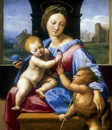 'The Madonna and Child with the Infant Baptist' ('The Garvagh Madonna'), c1509-1510.  Artist: Raphael