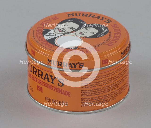 Tin of Murray's Superior Hair Dressing Pomade, 2014. Creator: Murray's.