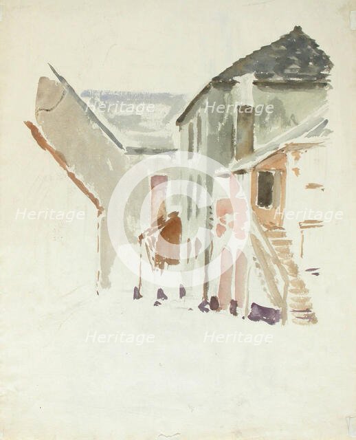 Yard picture. Creator: Alfred William Finch.