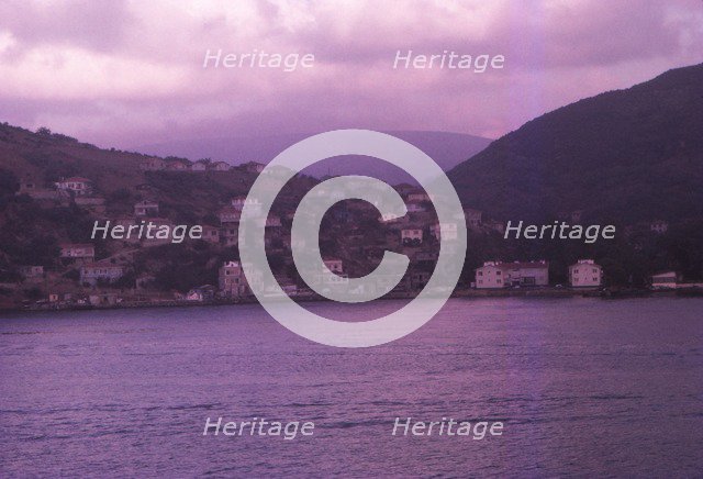 Settlements on the shore of the Bosphorus, near the Black Sea, Turkey, 20th century. Artist: CM Dixon.