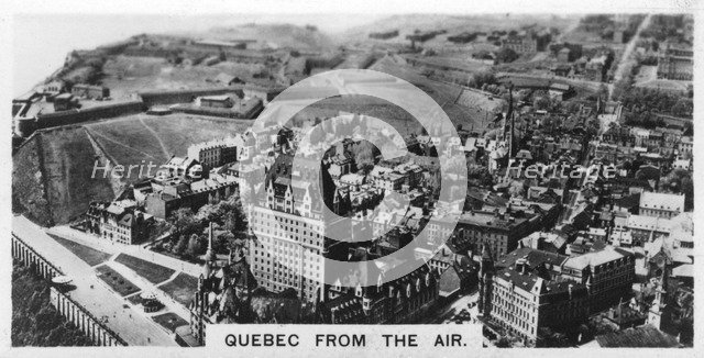 Quebec from the air, Canada, c1920s. Artist: Unknown