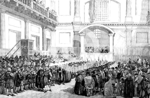 Maundy Thursday Royal Gifts at the Chapel Royal, Whitehall, 1777, (1890). Creator: Unknown.