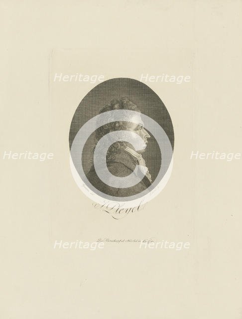 Portrait of the composer Ignace Pleyel (1757-1831), c. 1800. Creator: Breitkopf & Härtel.