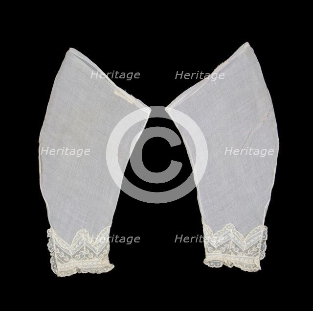 Undersleeves, American, ca. 1870. Creator: Unknown.