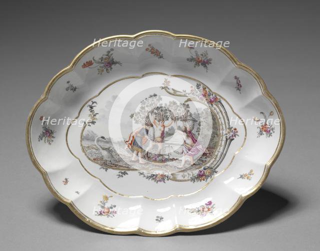 Oval Dish, c. 1760-1765. Creator: Nymphenburg Porcelain Factory (German, founded 1747).