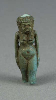 Amulet of an Unidentified Goddess (?), Egypt, Ptolemaic Period (?) (4th-1st century BCE). Creator: Unknown.