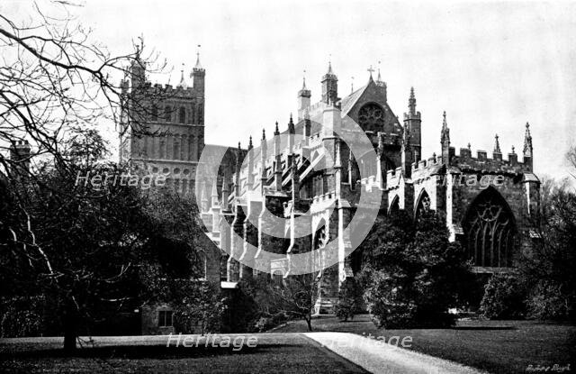 The Cathedrals of England: Exeter Cathedral, 1895. Creator: Francis Frith & Co.