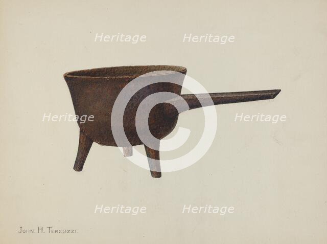 Skillet, c. 1939. Creator: John H. Tercuzzi.