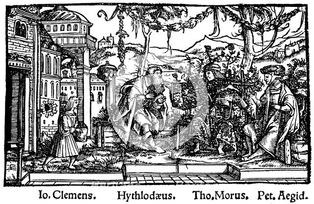 Headpiece from Thomas More's Utopia, 1518. Artist: Unknown