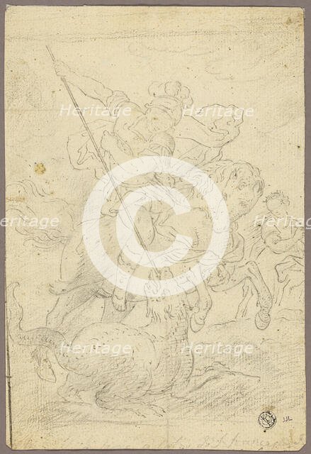 St. George and the Dragon, n.d. Creator: School or imitator of Raffaello Sanzio,.