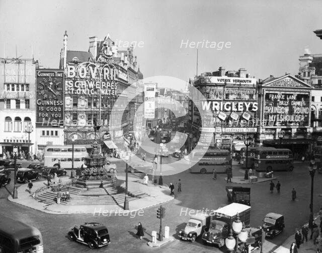 Piccadilly Circus, London, c1952. Creator: Arthur Charles Kirby Ware.