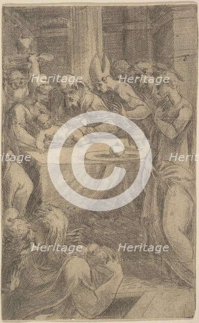 The circumcision of Christ, ca 1542-46. Creator: Andrea Schiavone.