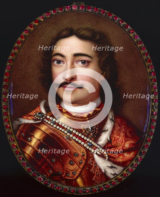 Portrait of Emperor Peter I the Great (1672-1725). Creator: Dinglinger, Georg Friedrich (1666-1720).